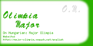 olimpia major business card